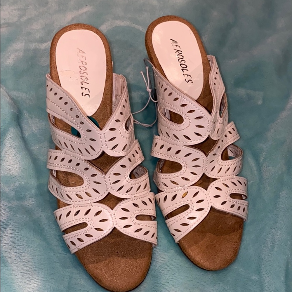 White AEROSOLES Heeled Sandals